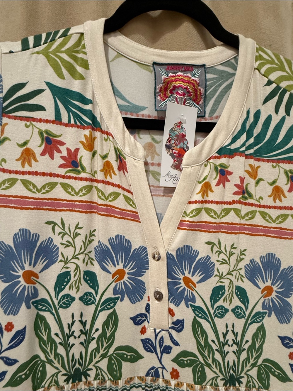 Jonny Was Janie Tiered Henley Dress - Picture 5 of 7